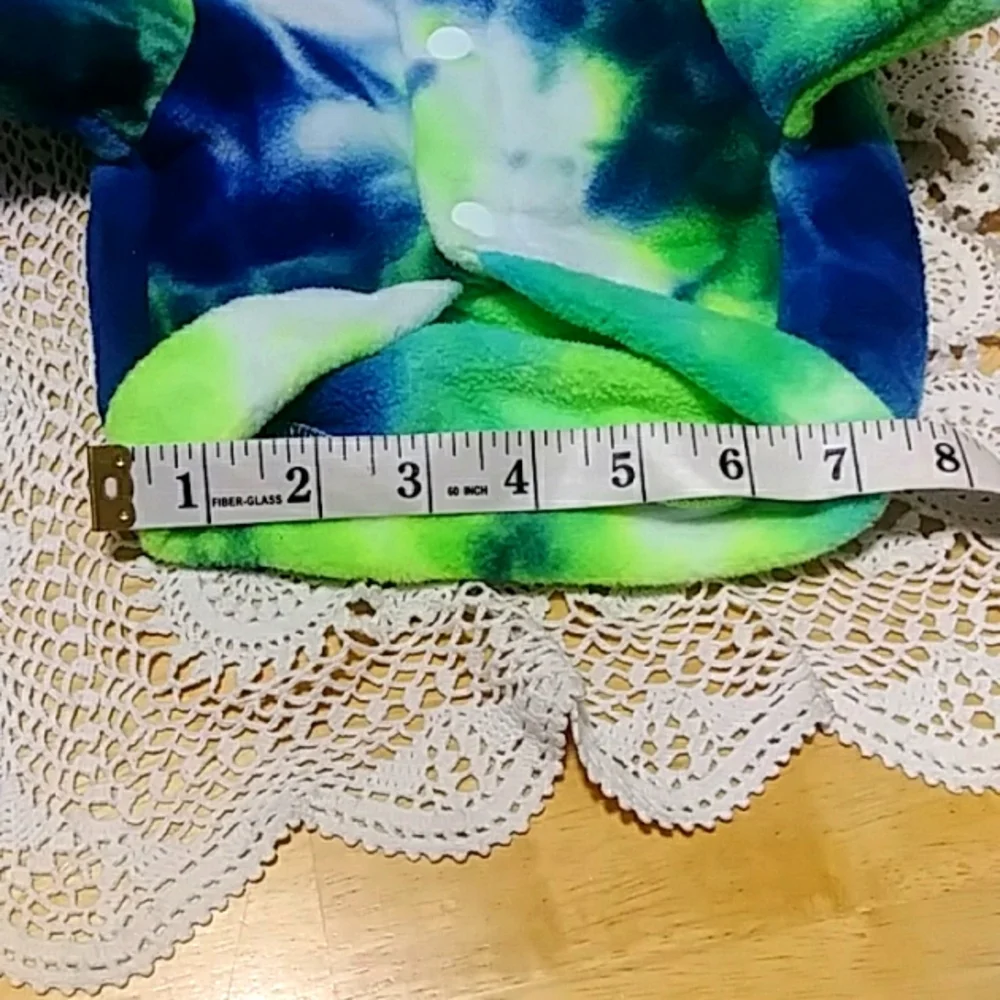 Tie Dye pattern Doggie hoodie, size small
